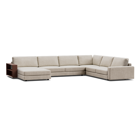 Concerto Modular Corner Sofa with Chaise and Smart Pockets®