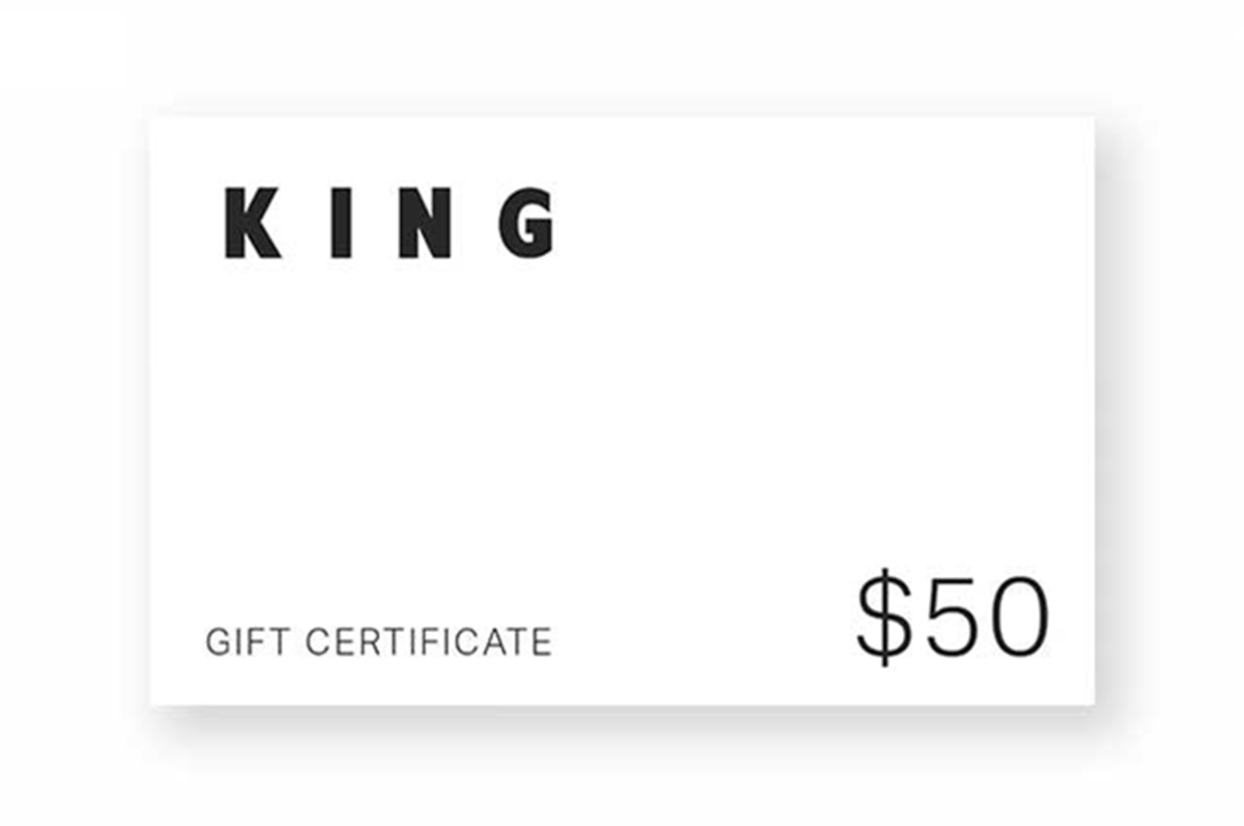 Gift Certifiicate $50.00 main image 1