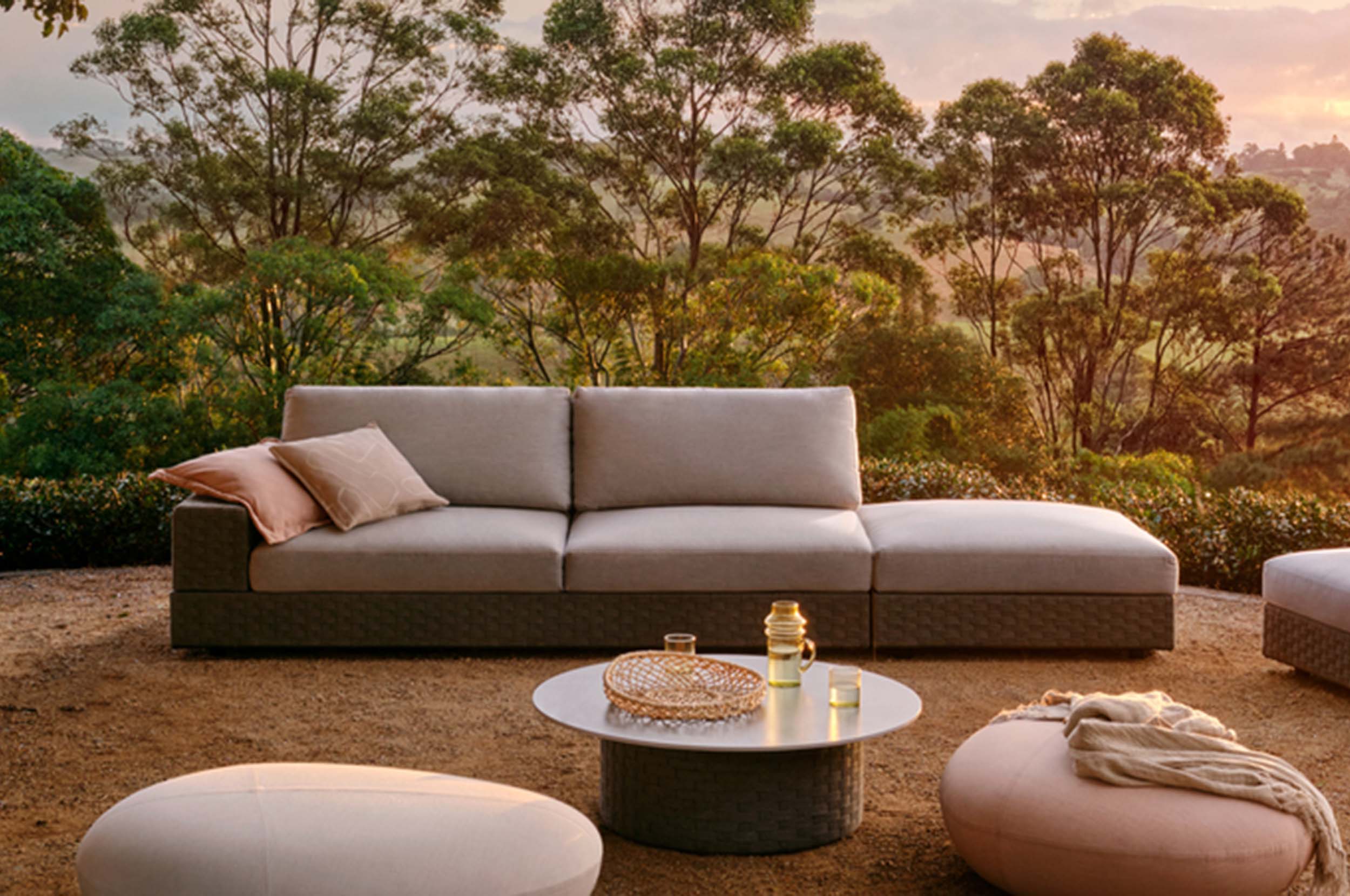 Sofa store plus ottoman