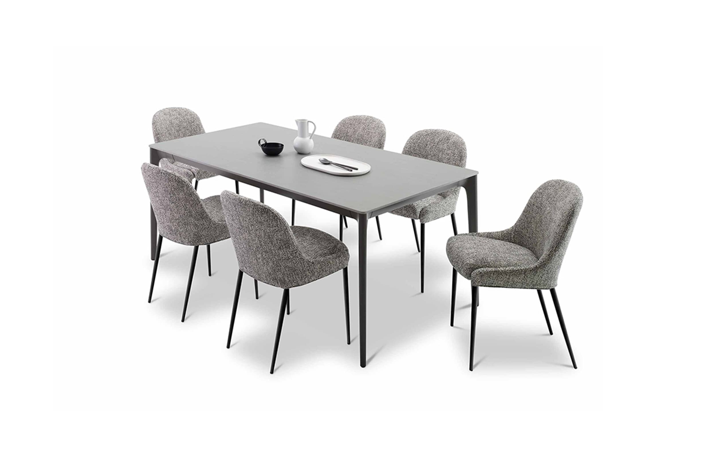 Quay Armless Dining Chair Set of 6 King Living