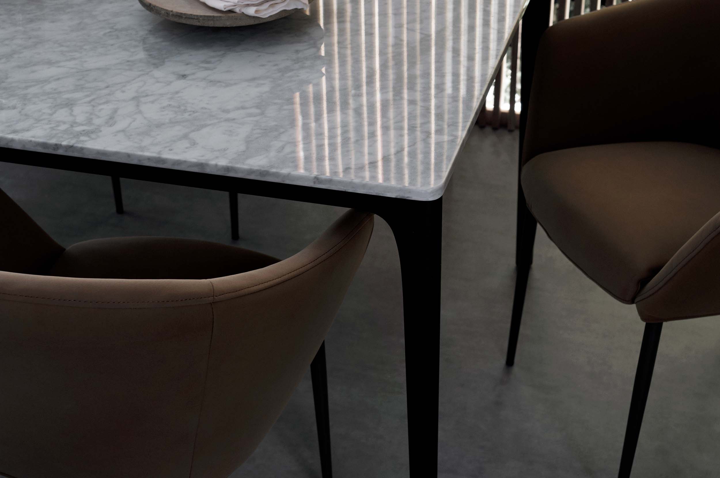 Quay Marble 6 Seater Dining Table & Chairs Package King Living