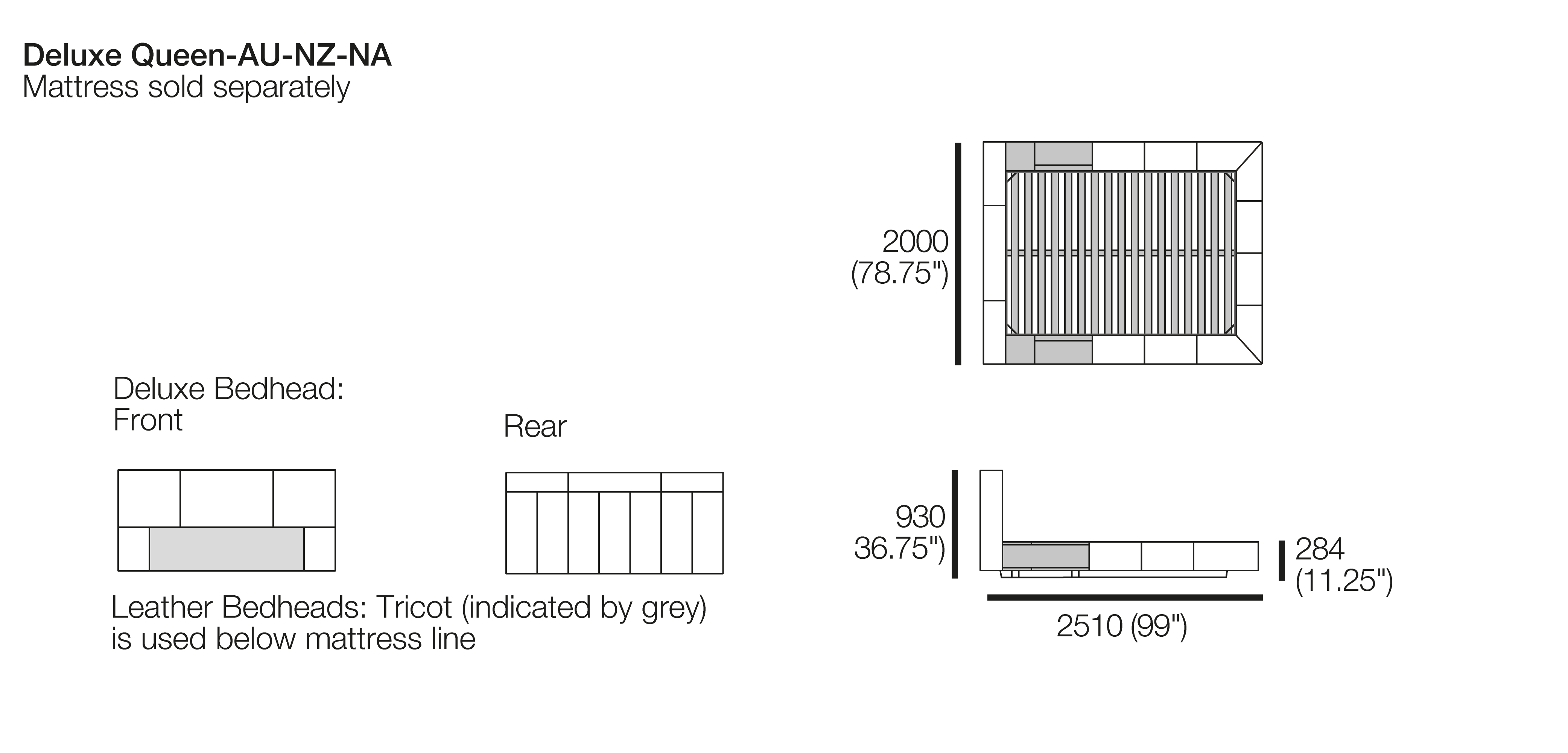 Jasper Bed King Size Bed Queen Size Bed King Living