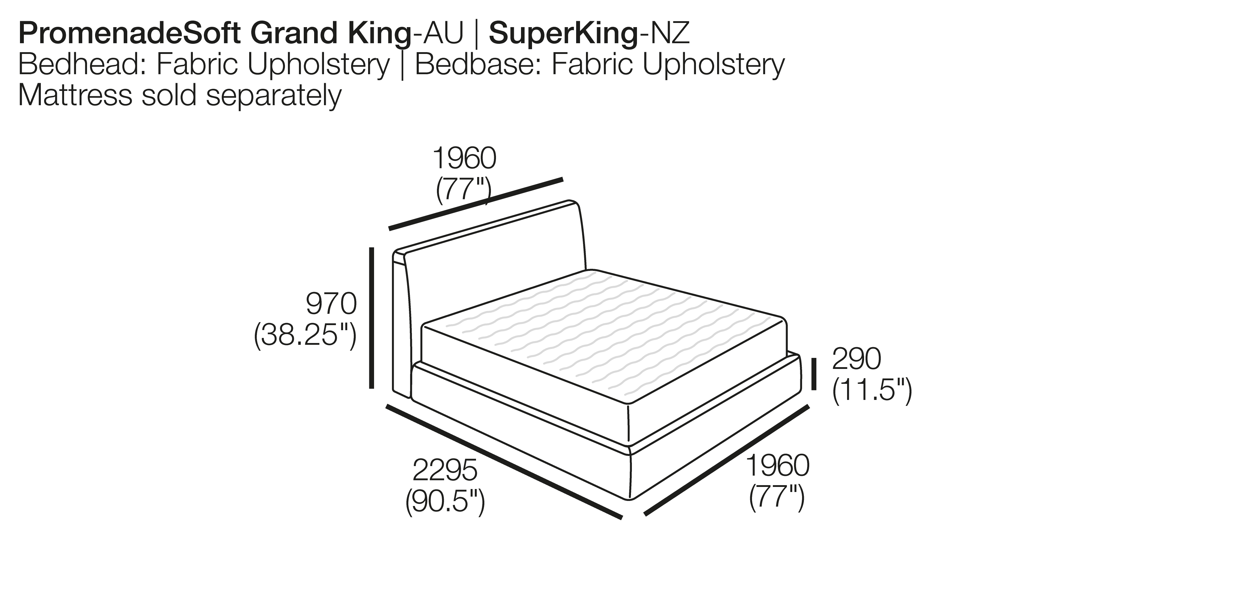 Promenade Storage Bed King Size Bed Queen Size Bed Double Size