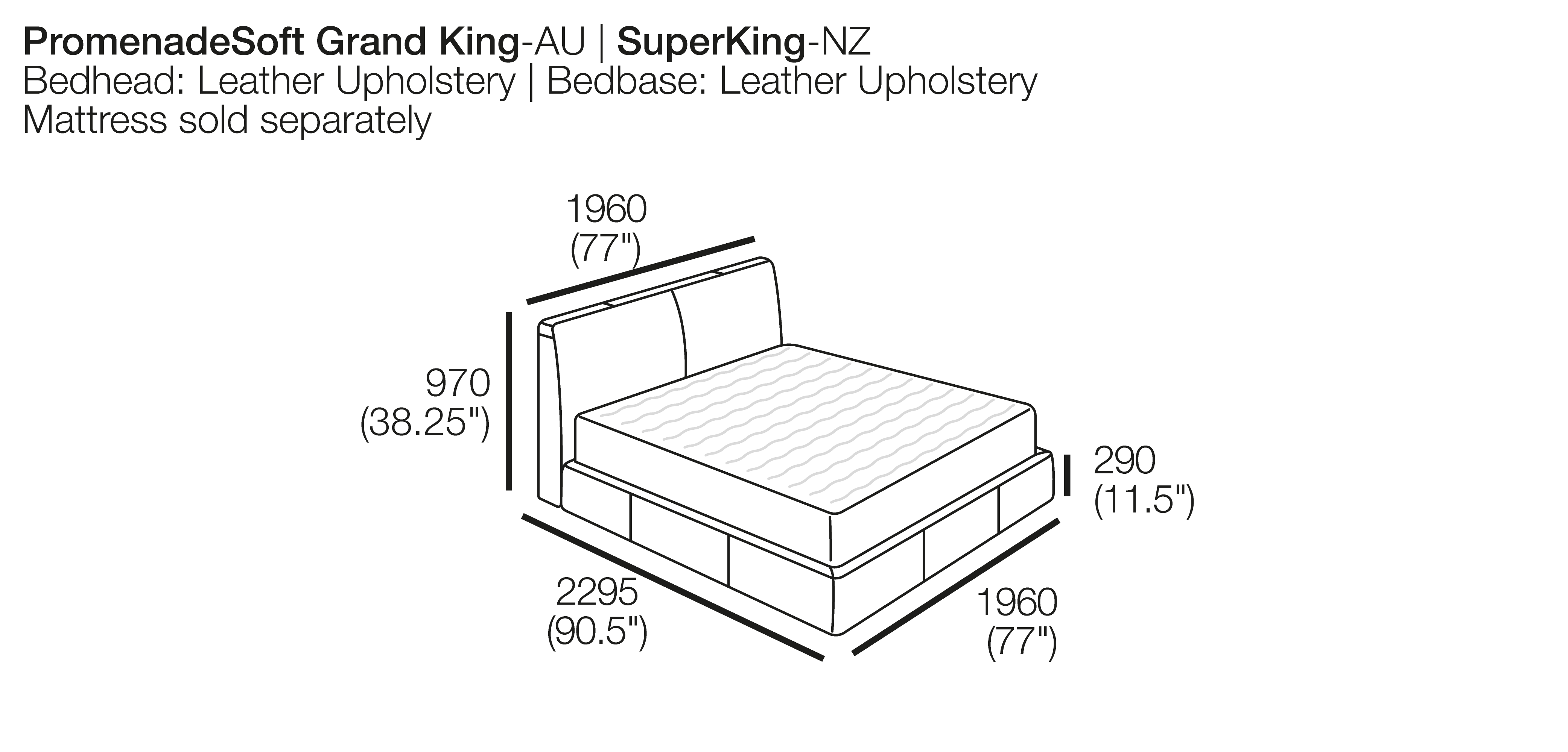 Promenade Storage Bed King Size Bed Queen Size Bed Double Size Bed King Single Bed