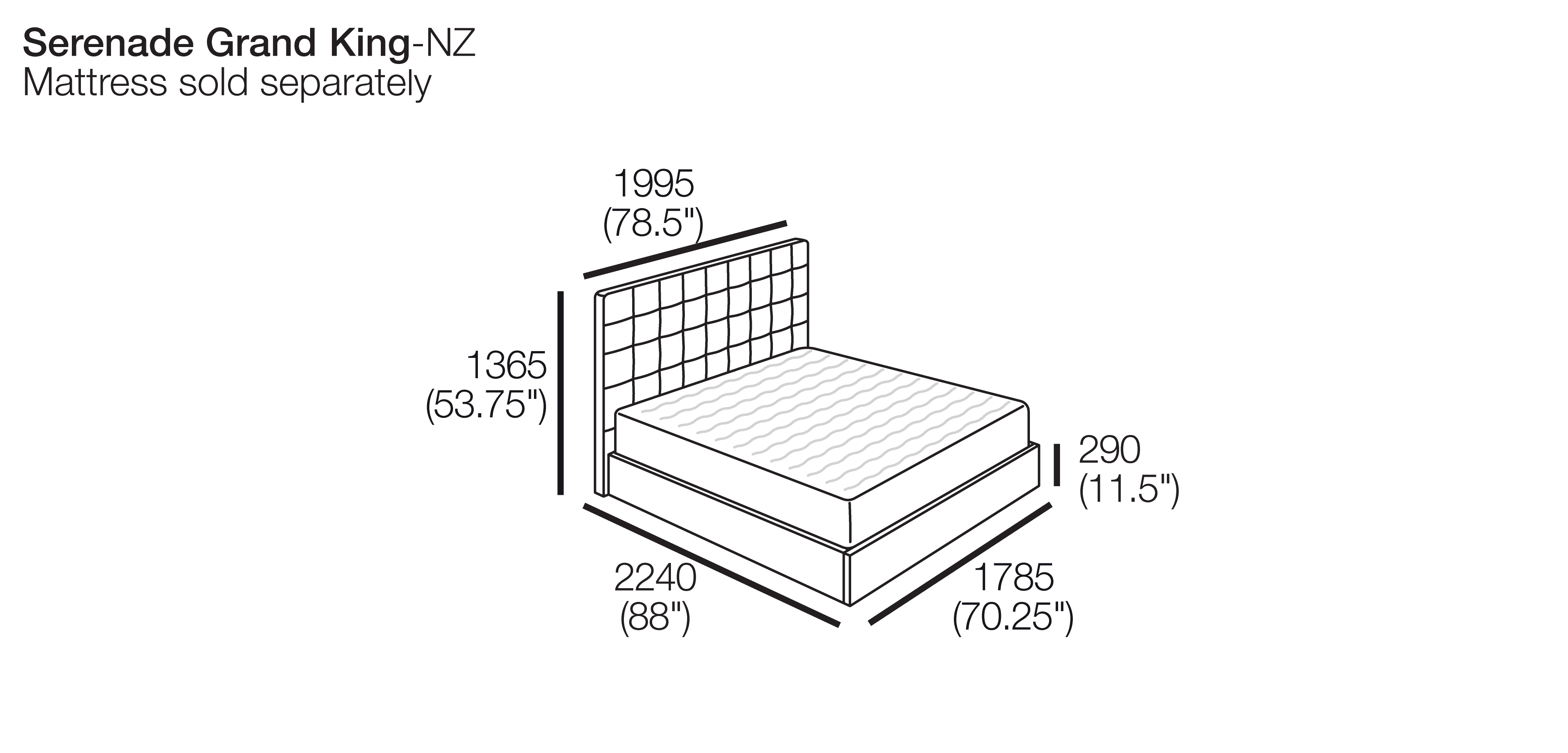 Serenade Bed Beds Bedroom Shop King Living
