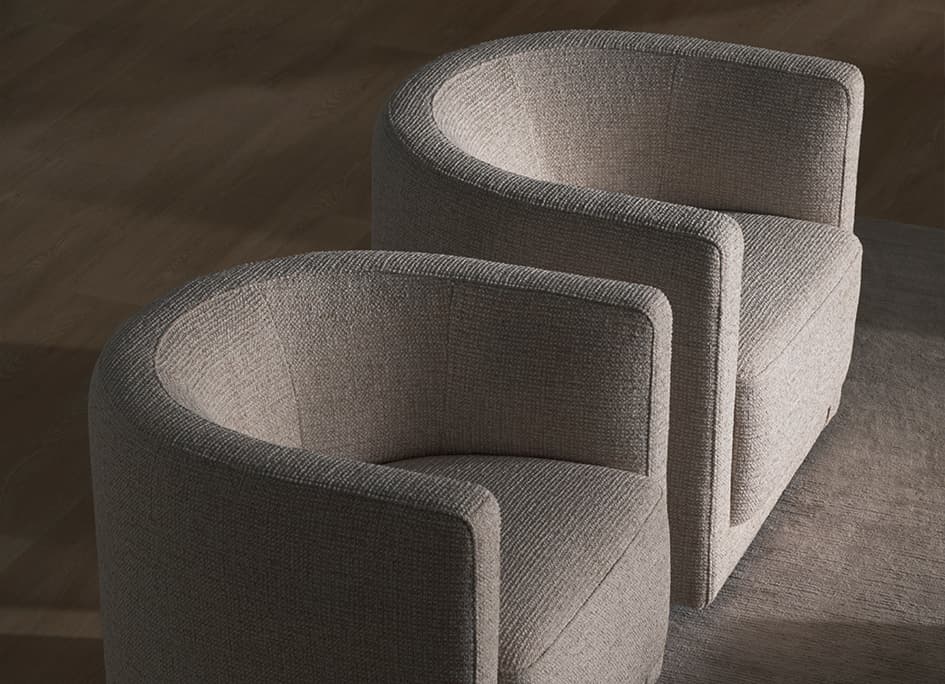 Oliver Tub Swivel Chair Accent Chair Round Armchair King Living